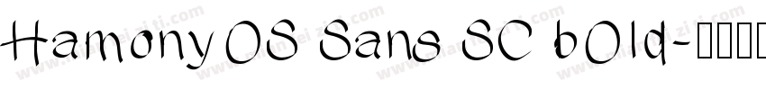 HamonyOS Sans SC bOId字体转换